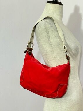 Vintage Gap Nautical Red Canvas Mini Shoulder Bag